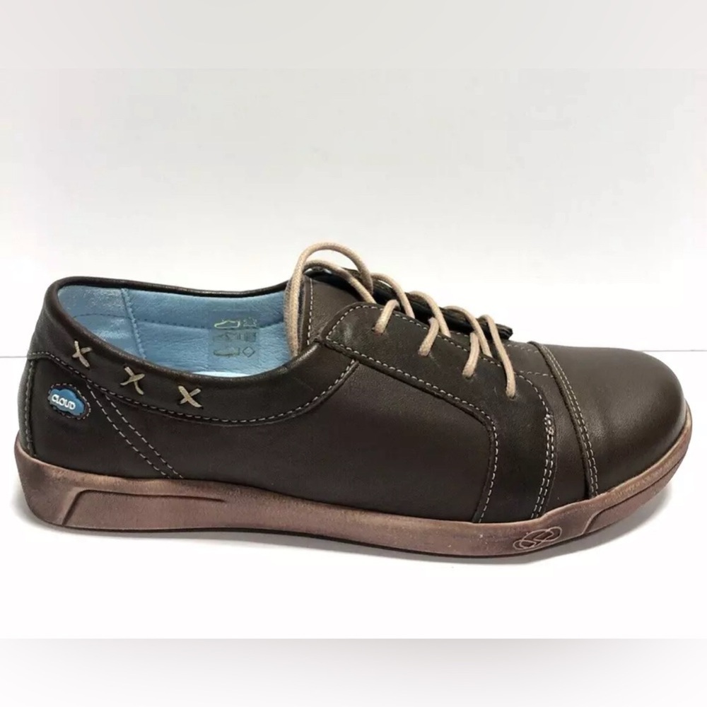 Cloud Women’s Acme, Brown Lace-Up Shoes, Size EUR37, US6.5-7M